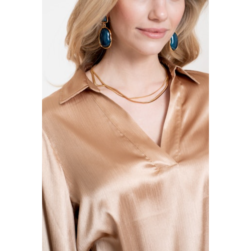 Geisha Blouse 53530-14 Goud