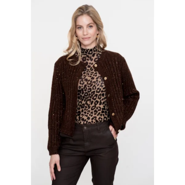 Geisha Vest 54541-14 bruin Bruin