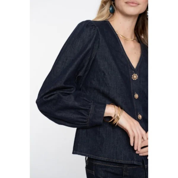 Geisha Blouse 53504-10 Blauw