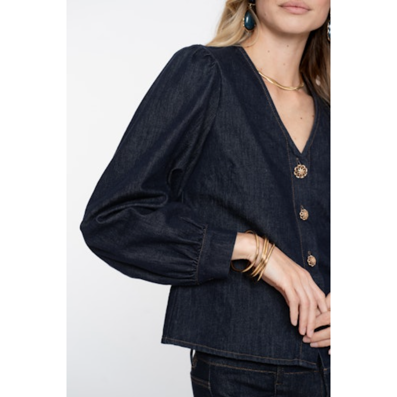 Geisha Blouse 53504-10 Blauw