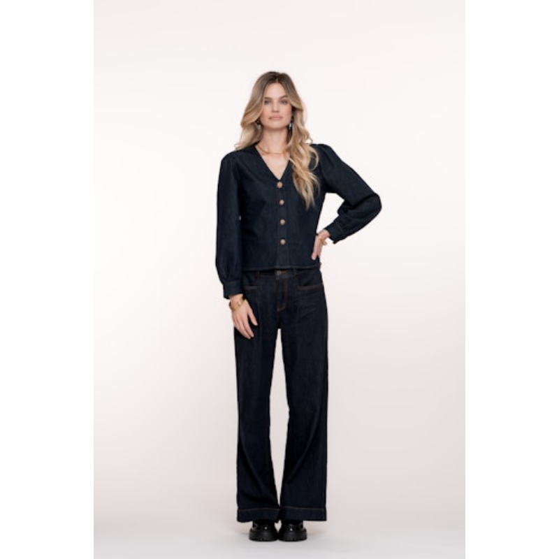 Geisha Blouse 53504-10 Blauw