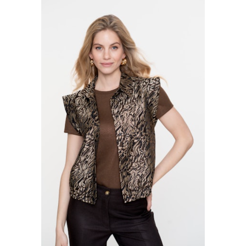 Geisha Gilet 55715-20 Bruin
