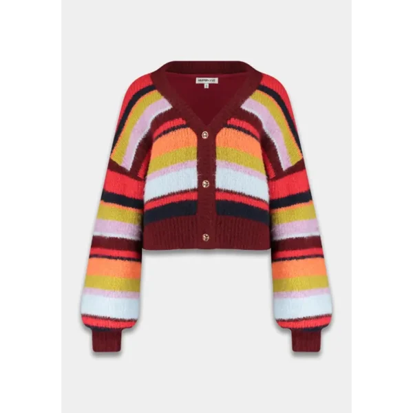 Harper-&-Yve_AutumnWinter-2025_1255_AW25W800 Harper&Yve Blouse AW25W800 Noor 1255 Stripe Multicolour