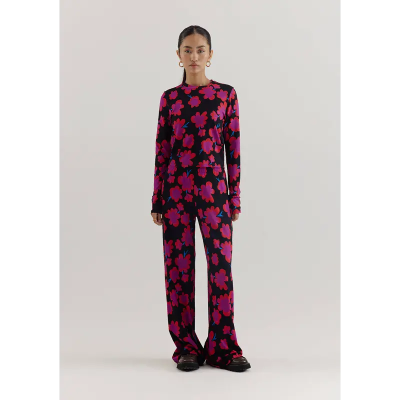 Harper&Yve Longsleeve AW25T505 1256 Rood/Roze Dessin