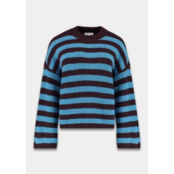 Harper-&-Yve_AutumnWinter-2025_426_AW25W501 Harper&Yve Sweater AW25W501 Alice 426 Azure Blue