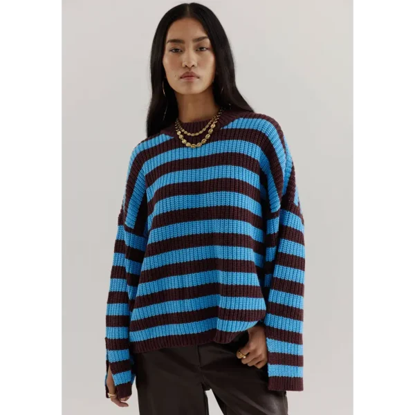 Harper-&-Yve_AutumnWinter-2025_426_AW25W501_3 Harper&Yve Sweater AW25W501 Alice 426 Azure Blue