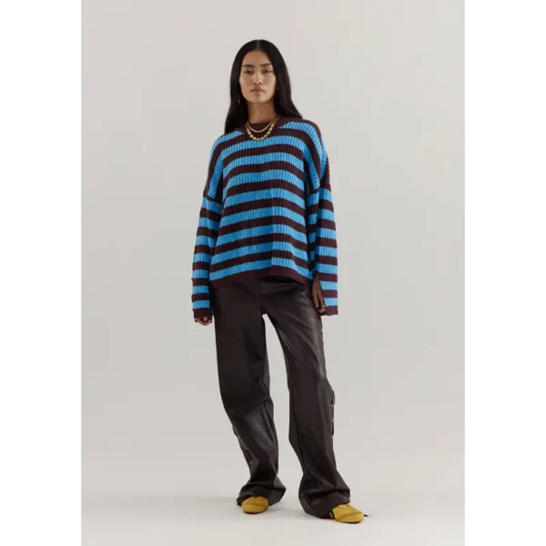 Harper-&-Yve_AutumnWinter-2025_426_AW25W501_4 Harper&Yve Sweater AW25W501 Alice 426 Azure Blue