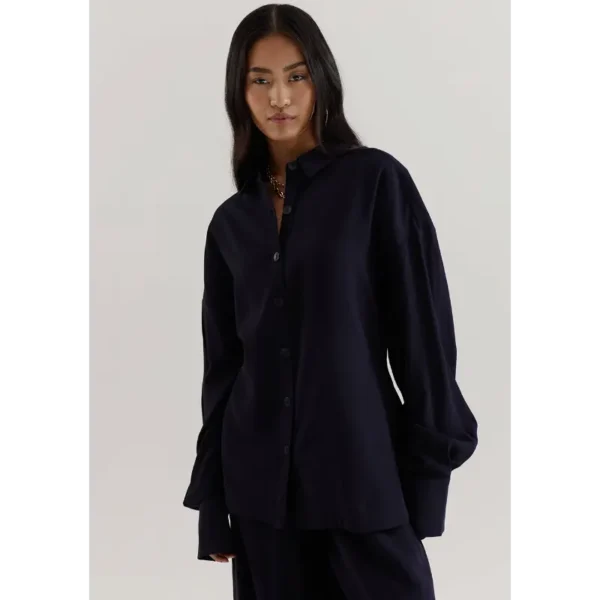 Harper&Yve Blouse aw25p600 429 night blue Blauw