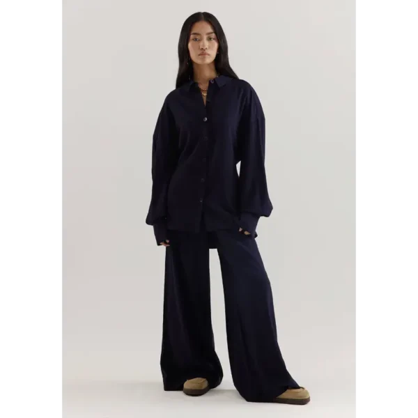 Harper&Yve Blouse aw25p600 429 night blue Blauw