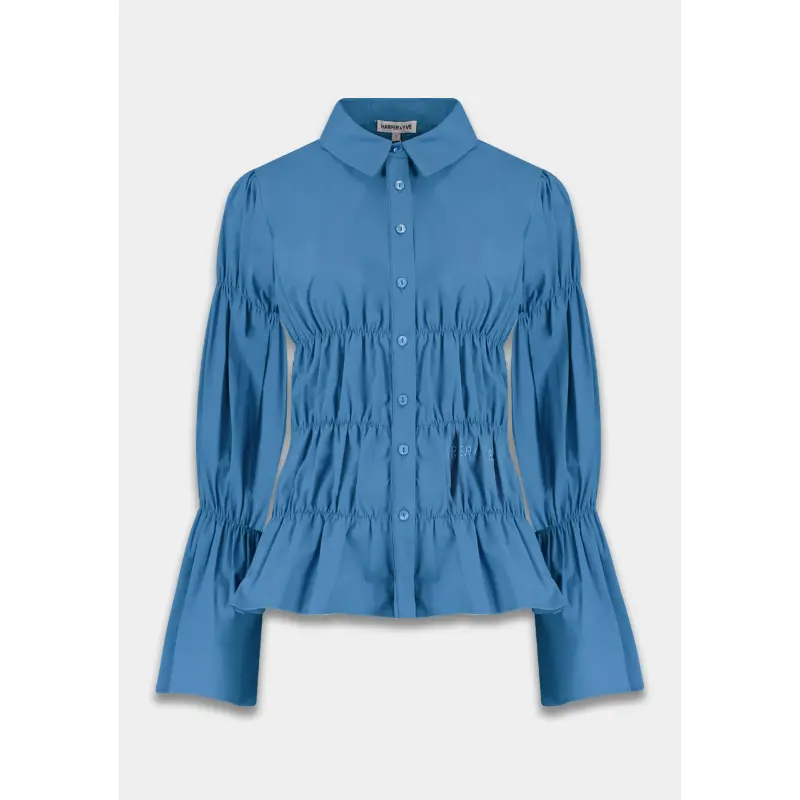 Harper&Yve Blouse AW25P616 Senna 430 Vintage Blue