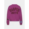 Harper&Yve Sweater aw25y513 patch paars 934 violet dream Paars