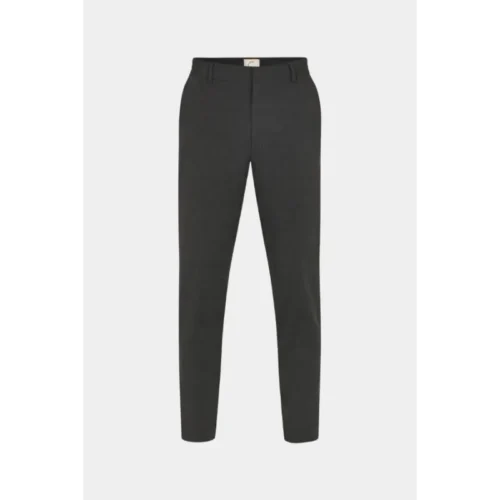 Plain Broek Theo 40654 826 Black Grey Melange