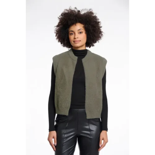 Rino & Pelle Gilet Elona.5002511 10867 Green Ash