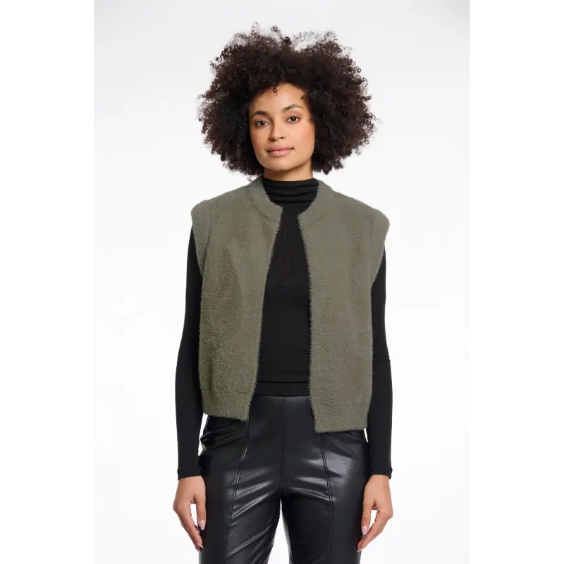 Rino & Pelle Gilet Elona.5002511 10867 Green Ash
