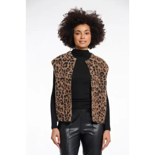 Rino & Pelle Gilet Elona.5012511 8980 Leopard