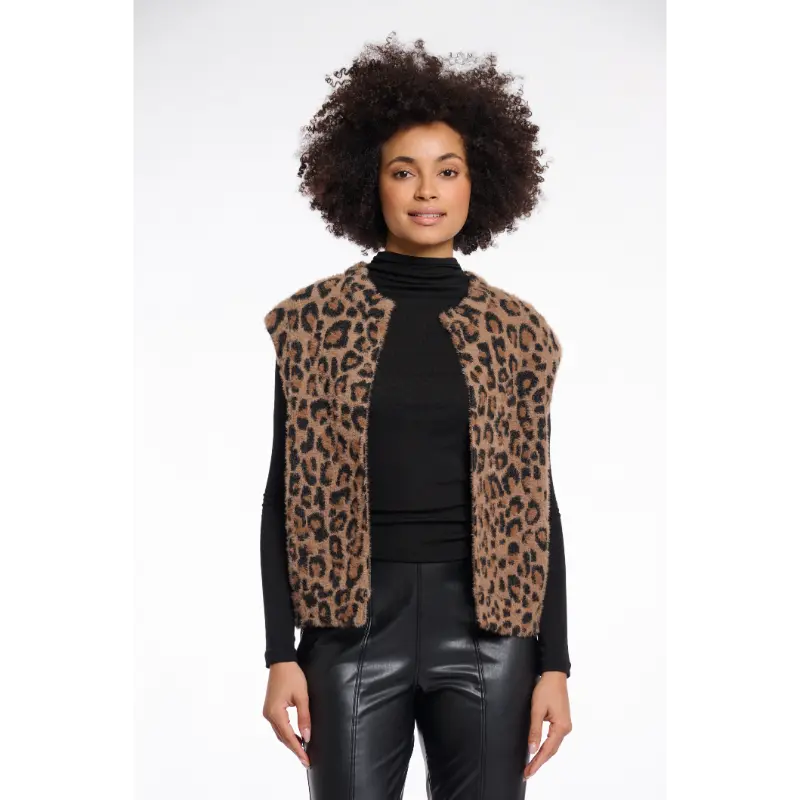 Rino & Pelle Gilet Elona.5012511 8980 Leopard