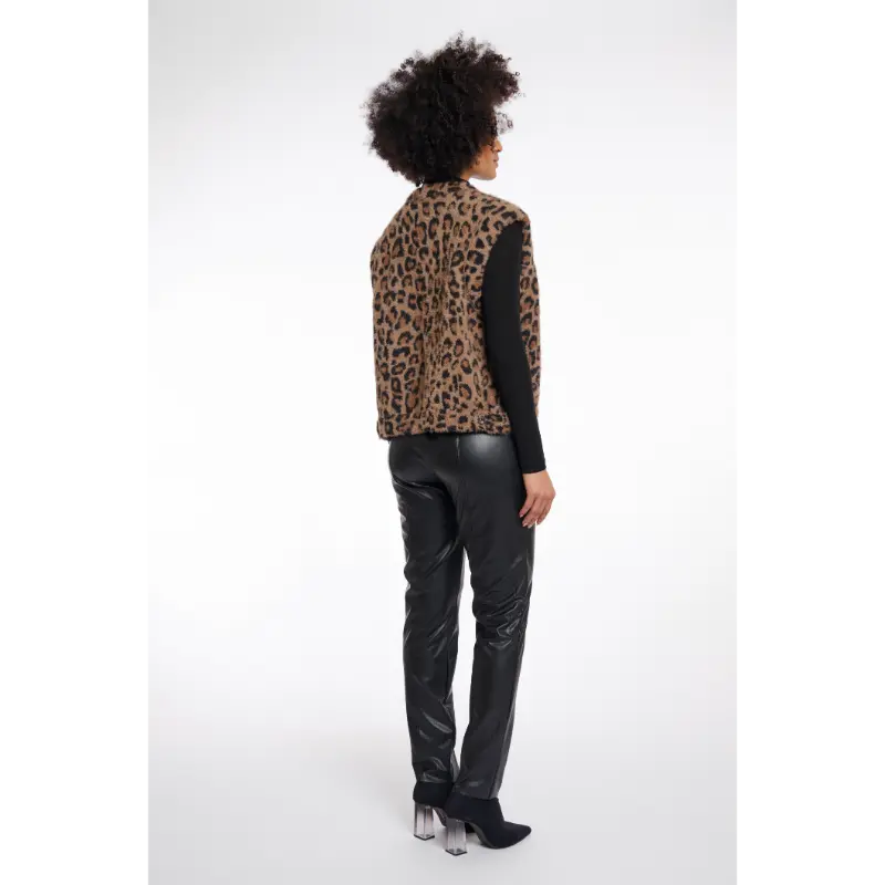 Rino & Pelle Gilet Elona.5012511 8980 Leopard