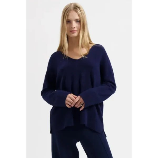 Avec Elan Trui V-Hals 240585 Sis 70001 Mid Night