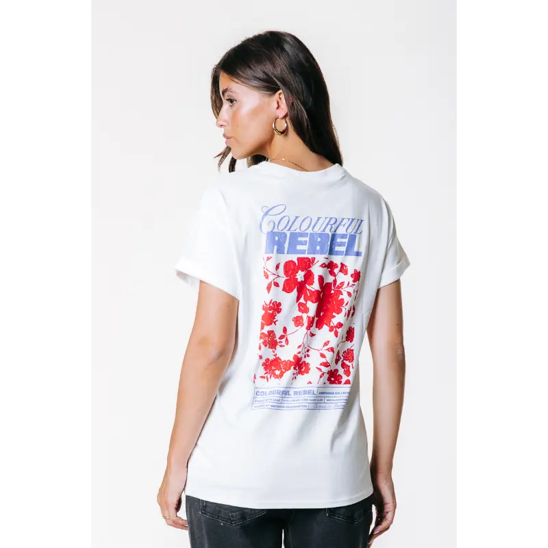 WT117090-118-237-21 Colourful Rebel T-Shirt wt117090 118 Standard White