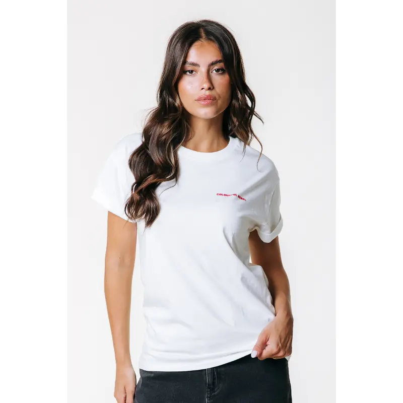 WT117090-118-237-22 Colourful Rebel T-Shirt wt117090 118 Standard White