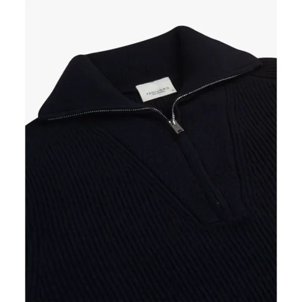 navy-wollen-schipperstrui (4) Profuomo Trui PPWJ30025d Navy