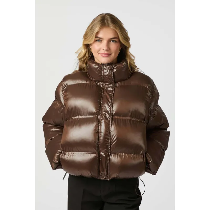 pufferjas-rhea-shiny-bruin_249690-br-mv-4 Neo Noir Jas Rhea 165094 676 Dark Brown