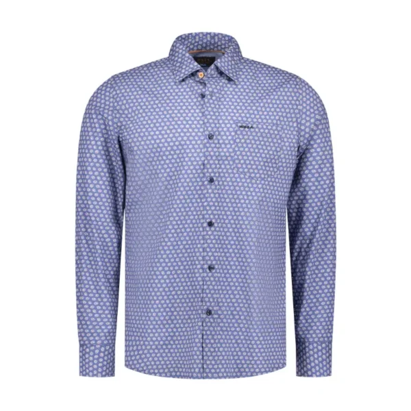 25KN549_2626 NZA Overhemd 25KN549 2626 River Blue