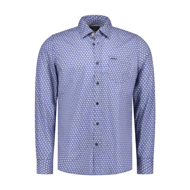 25KN549_2626 NZA Overhemd 25KN549 2626 River Blue