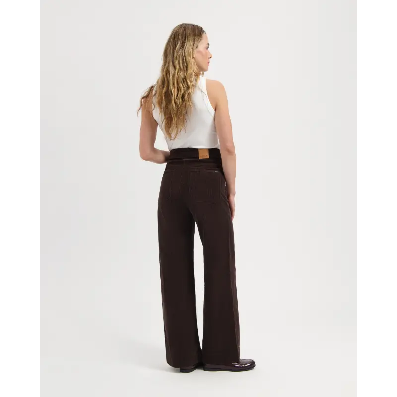 480-378-14 Kuyichi Broek Farrah 25205200 480 Deep Brown