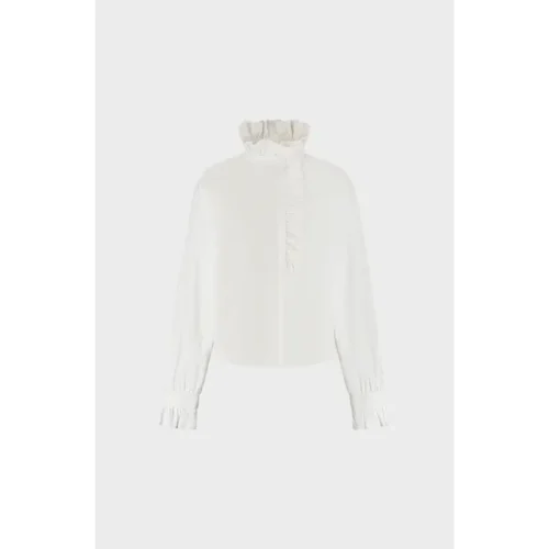 Amaya Amsterdam Blouse Sunny 254-A37 100 White
