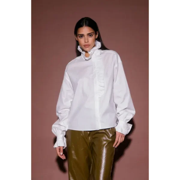 Amaya Amsterdam Blouse Sunny 254-A37 100 White