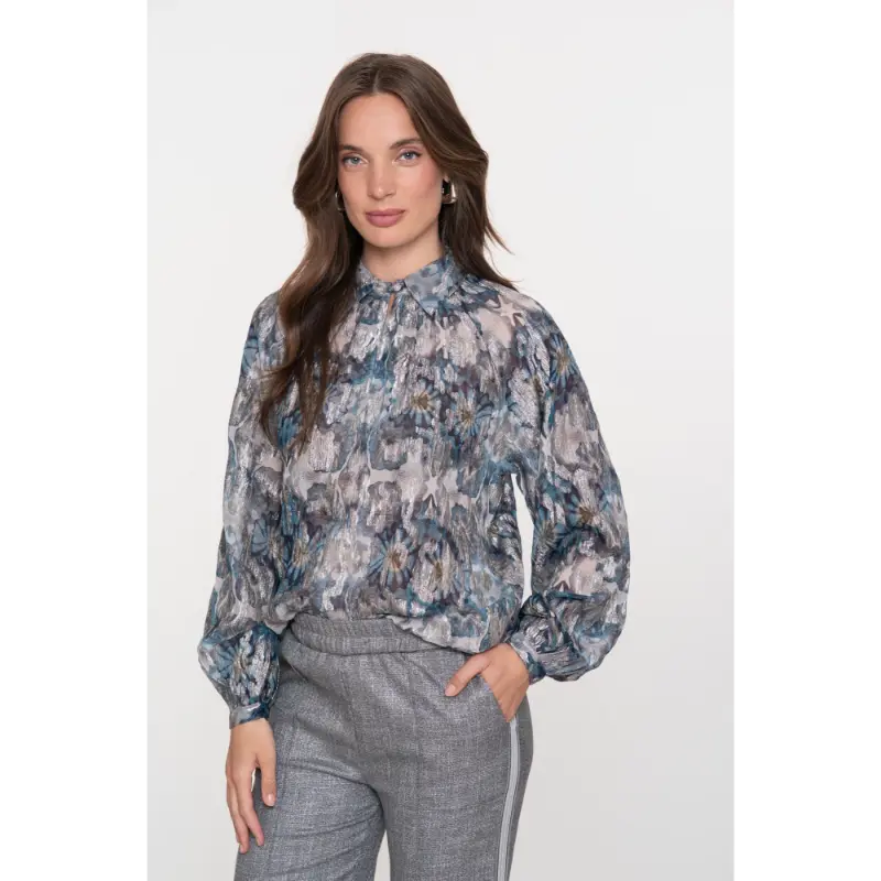 Geisha Blouse 53850-81 Blauw