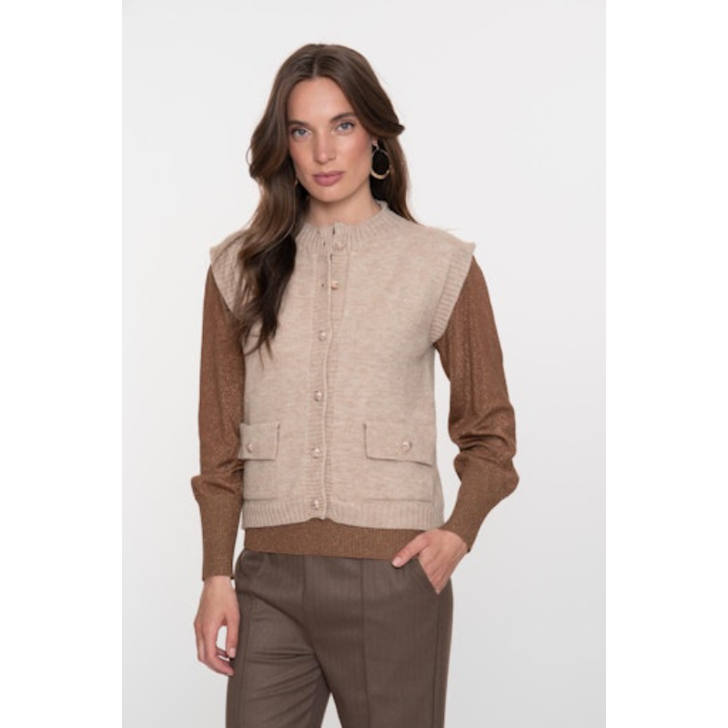 Geisha Gilet 54875-70 Beige
