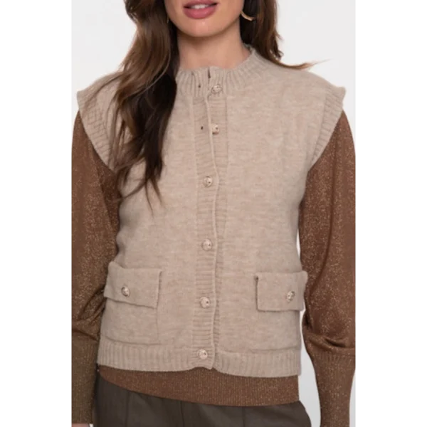 Geisha Gilet 54875-70 Beige