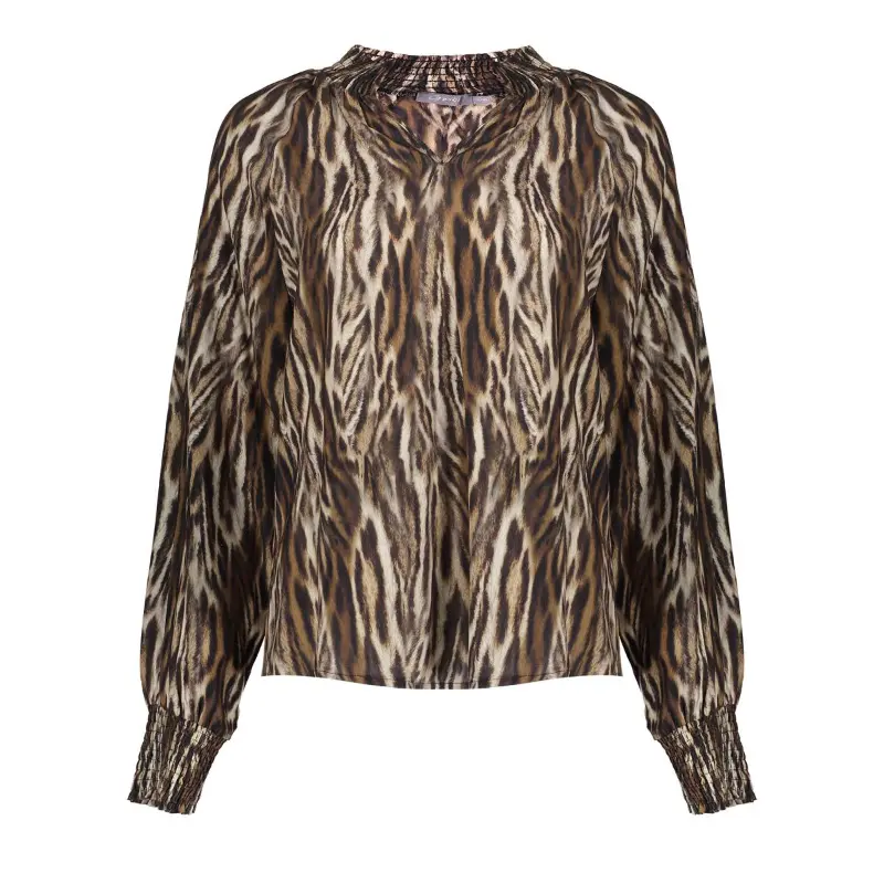 Geisha Blouse 53646-20 Beige/Bruin Dessin