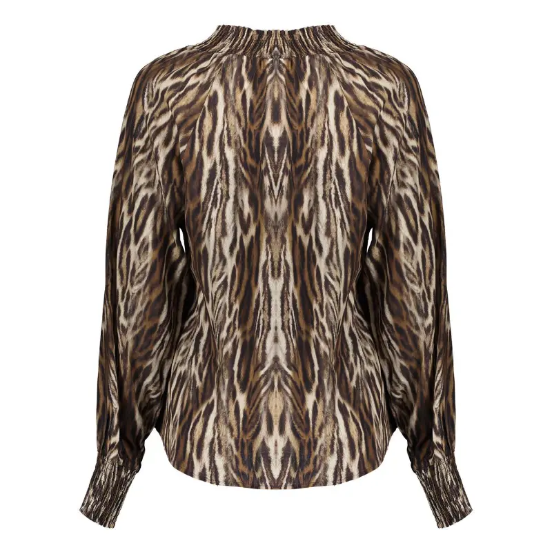 Geisha Blouse 53646-20 Beige/Bruin Dessin