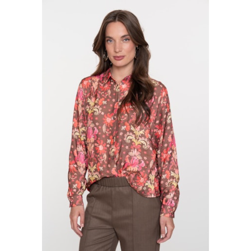 Geisha Blouse 53938-20 Rood Dessin