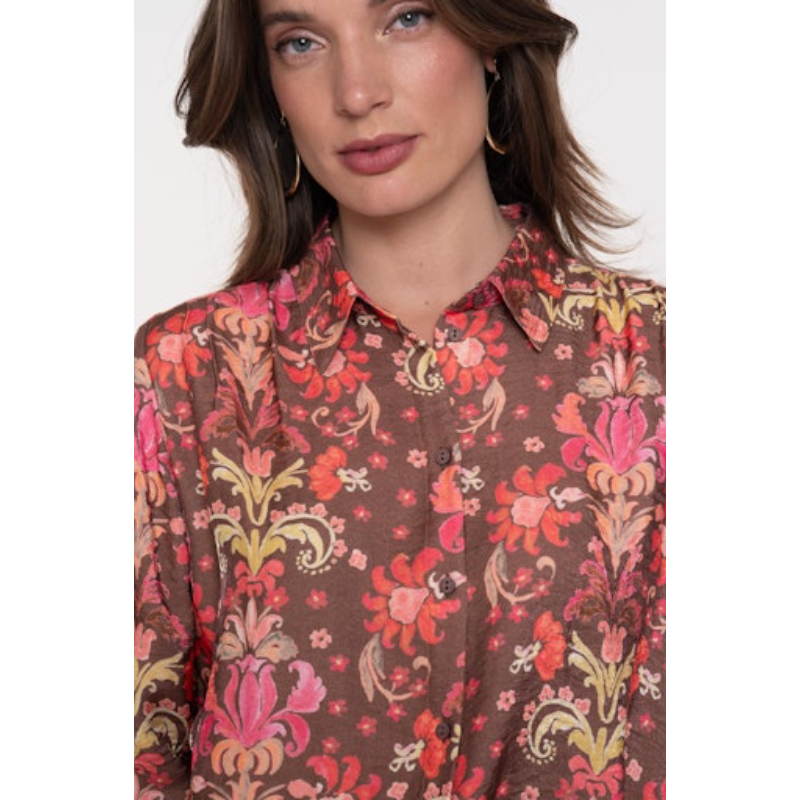 Geisha Blouse 53938-20 Rood Dessin