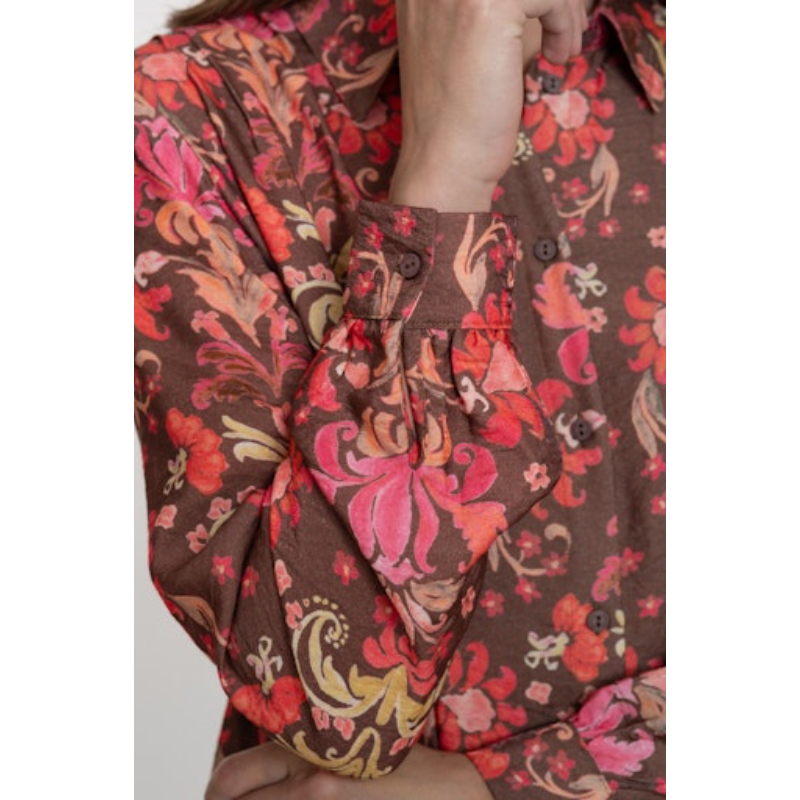 Geisha Blouse 53938-20 Rood Dessin