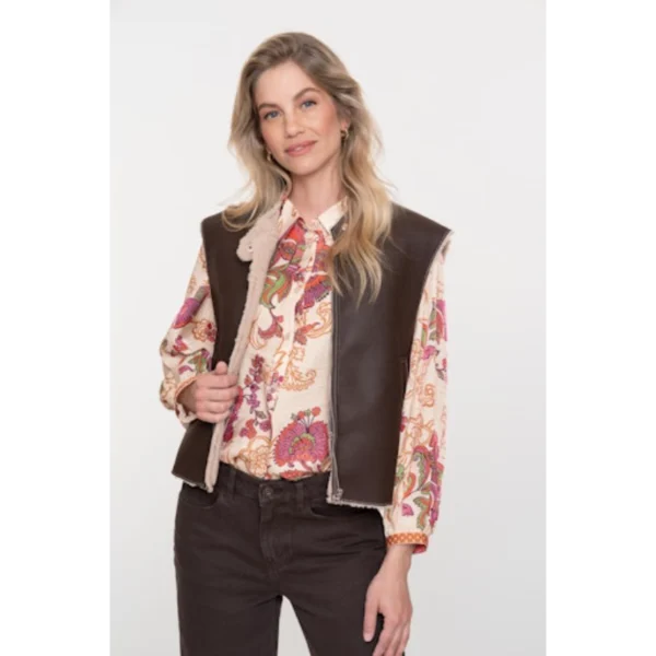 Geisha Gilet 55847-19 Bruin