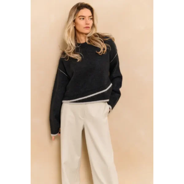 Yaya Sweater 01-000519-510 940512 Blauw