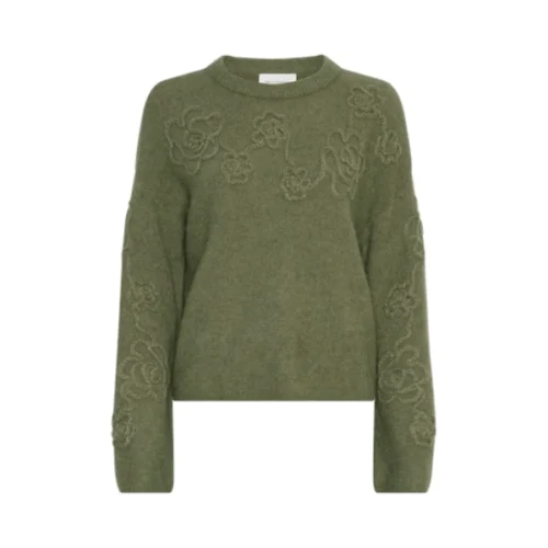 MSCH-Copenha_fall_winter-2025_olivine-flower_19400-16001 Msch Copenhagen Trui 19400 Mschmiabelle Groen