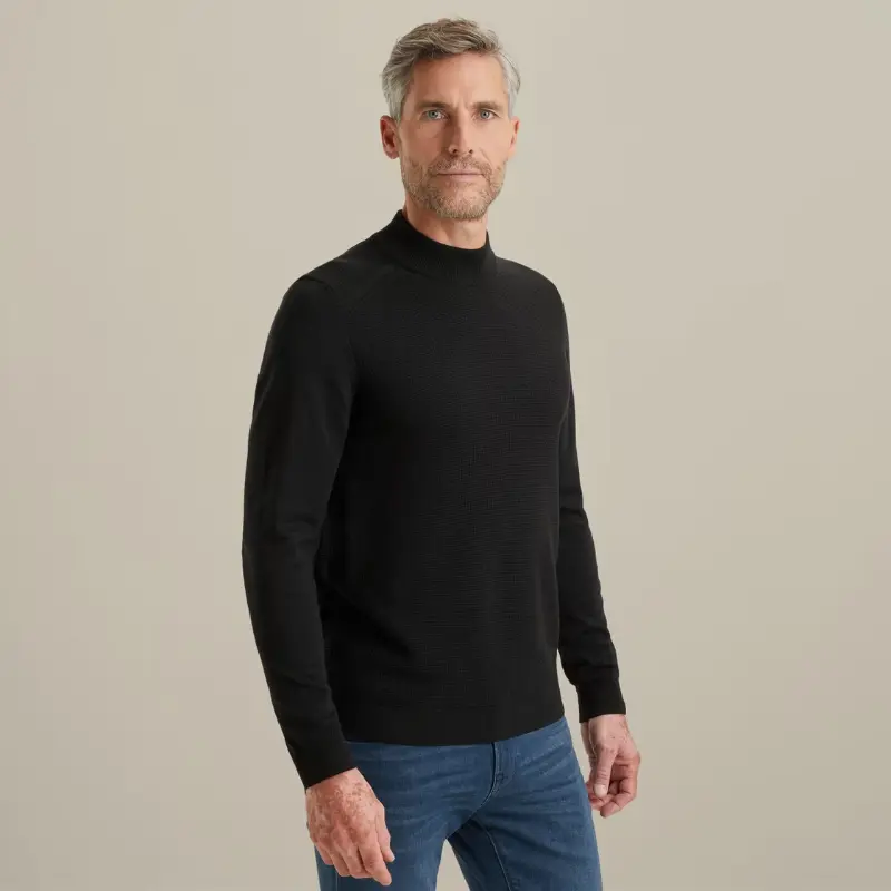 Vanguard Trui Mockneck VKW2510340 9141 Black Beauty