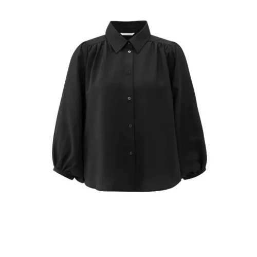 01-201190-511_00001 Yaya Blouse 01-201190-511 Zwart