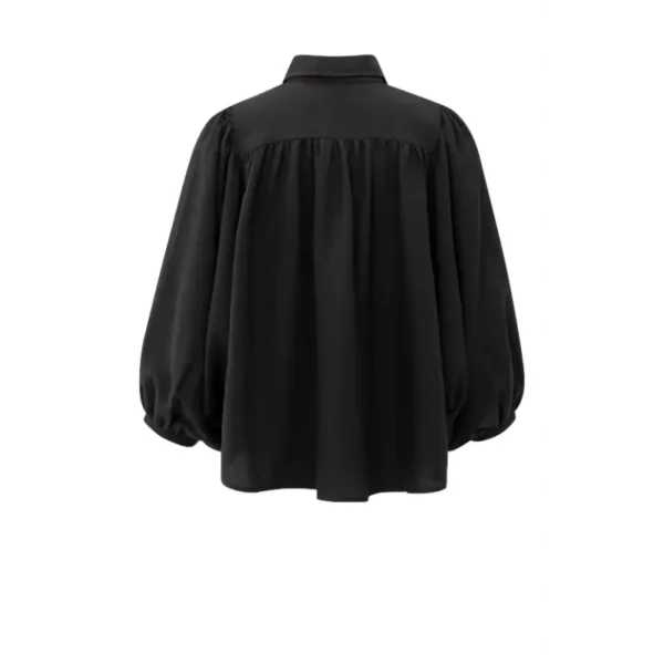 01-201190-511_00001_2 Yaya Blouse 01-201190-511 Zwart