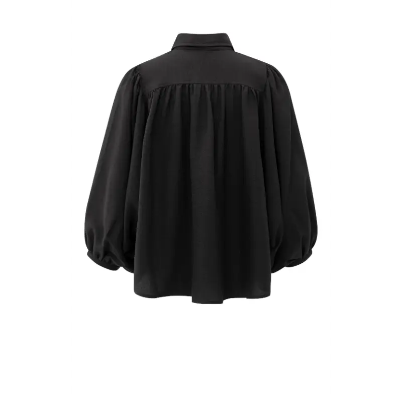 01-201190-511_00001_2 Yaya Blouse 01-201190-511 Zwart