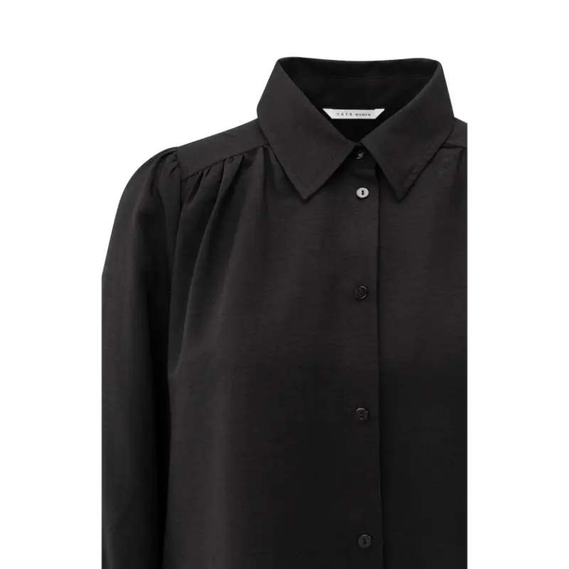 01-201190-511_00001_3 Yaya Blouse 01-201190-511 Zwart