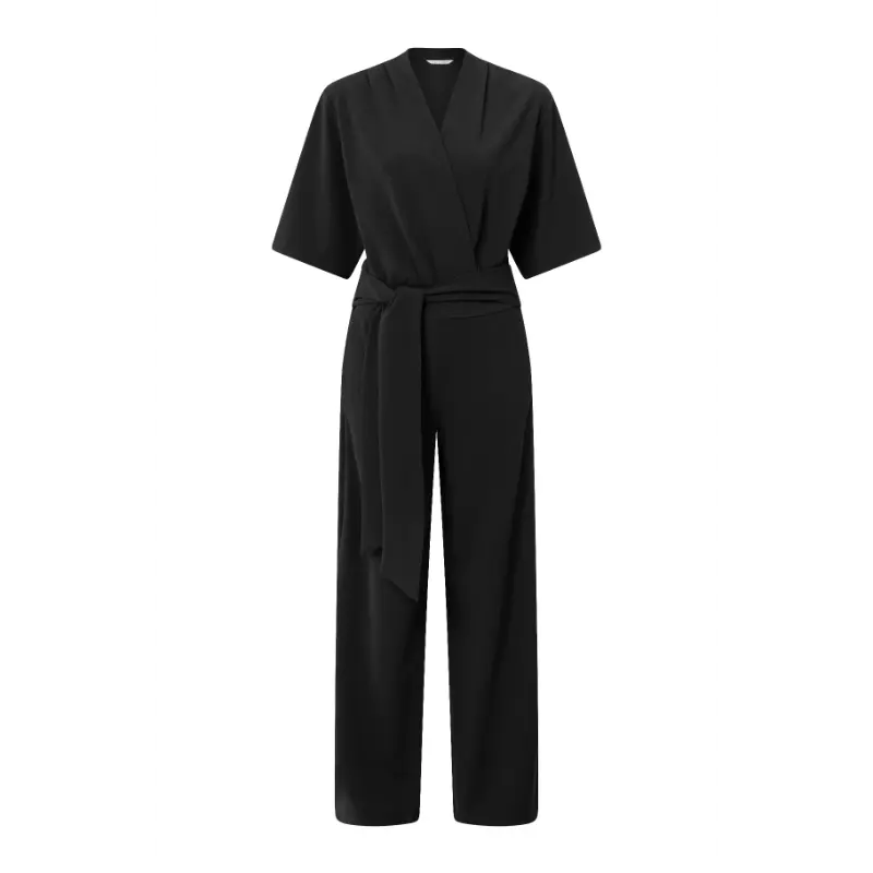 01-349023-511_00001 Yaya Jumpsuit 01-349023-511 Zwart