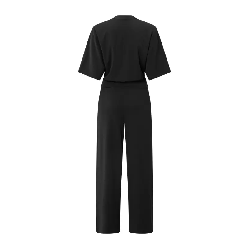 01-349023-511_00001_2 Yaya Jumpsuit 01-349023-511 Zwart