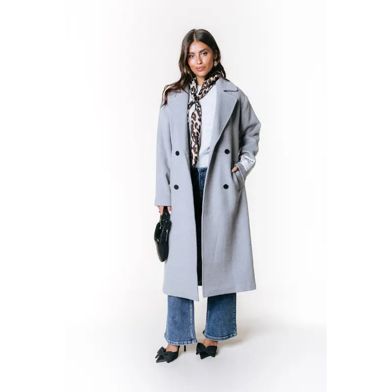 Colourful-Re_AutumnWinter-2025_213_WO115069 Colourful Rebel Jas Zania WO115069 213 Light Grey